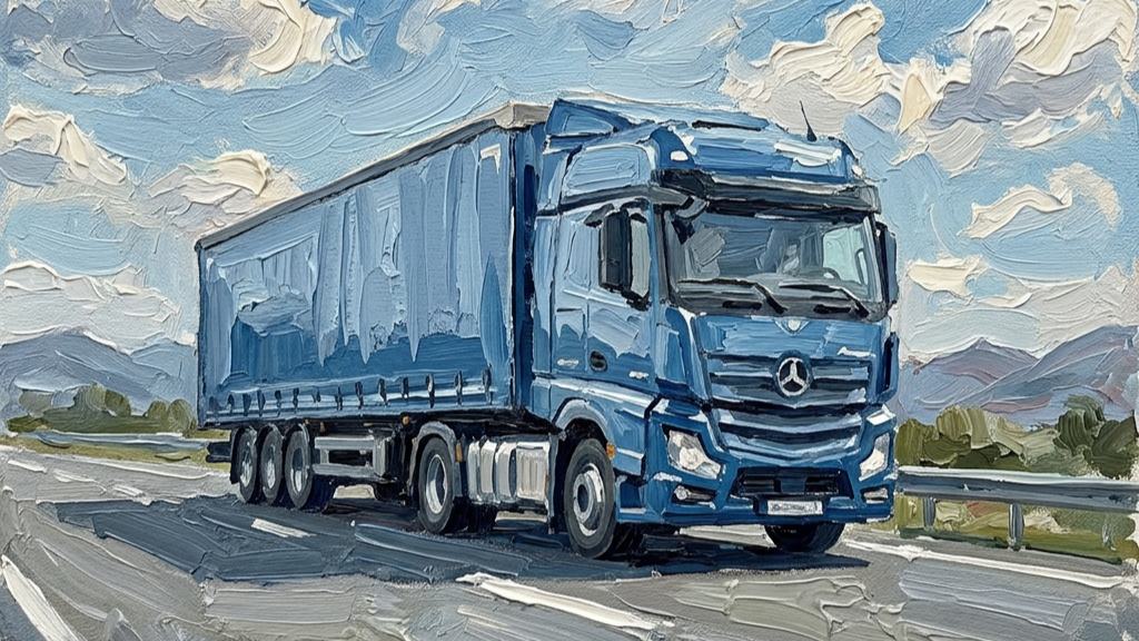 Közúti szállítmányozás — kamion az autópályán